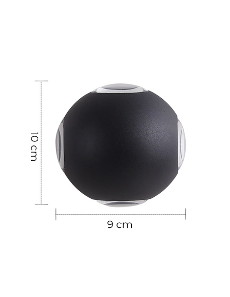 Applique mural Lampe LED Ronde 12W Angle de Lumière 120° 6500K Lumière Froide