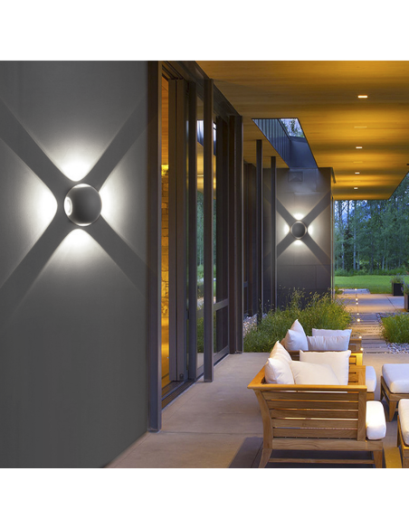 Applique mural Lampe LED Ronde 12W Angle de Lumière 120° 6500K Lumière Froide