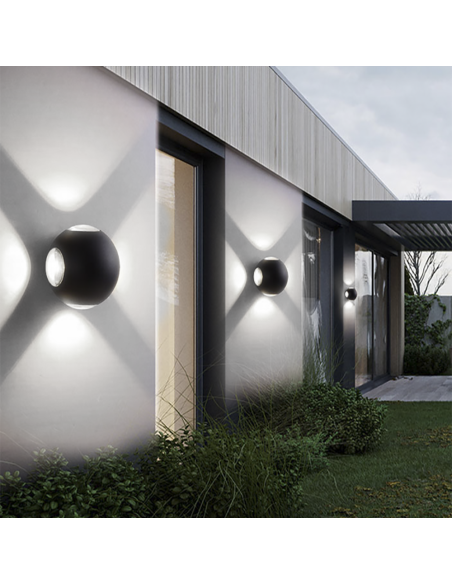 Applique mural Lampe LED Ronde 12W Angle de Lumière 120° 6500K Lumière Froide