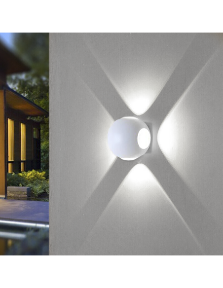 Applique mural Lampe LED Ronde 12W Angle de Lumière 120° 6500K Lumière Froide