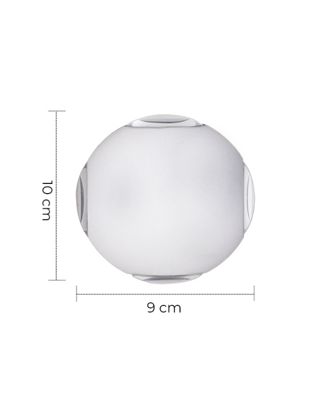 Applique mural Lampe LED Ronde 12W Angle de Lumière 120° 6500K Lumière Froide