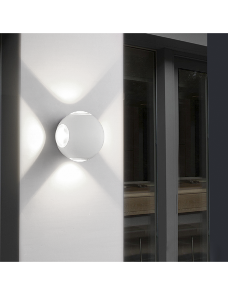 Applique mural Lampe LED Ronde 12W Angle de Lumière 120° 6500K Lumière Froide