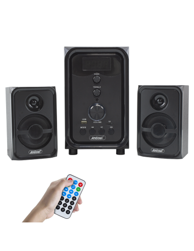 Enceintes d'ordinateur 2.1 caisson de basses 1000W Q-YX107T Connexion Bluetooth