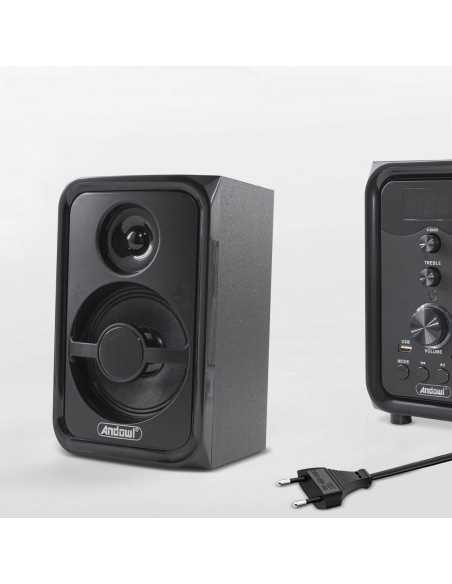 Enceintes d'ordinateur 2.1 caisson de basses 1000W Q-YX107T Connexion Bluetooth