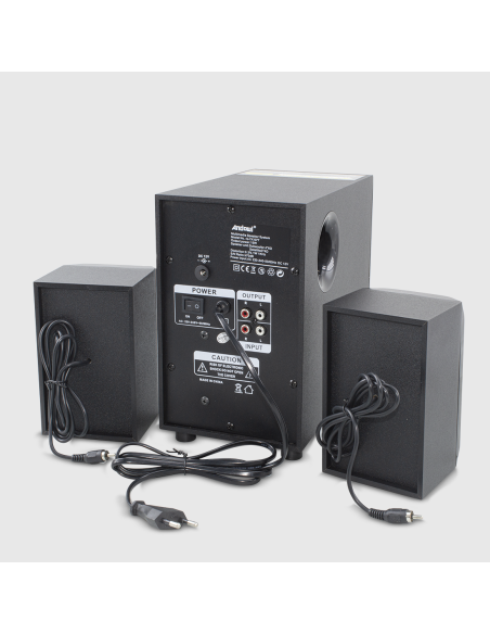 Enceintes d'ordinateur 2.1 caisson de basses 1000W Q-YX107T Connexion Bluetooth