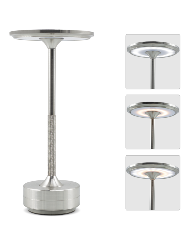 Lampe de Table 5W Rechargeable Contrôle Tactile...