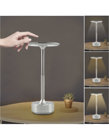 Lampe de Table 5W Rechargeable Contrôle Tactile...