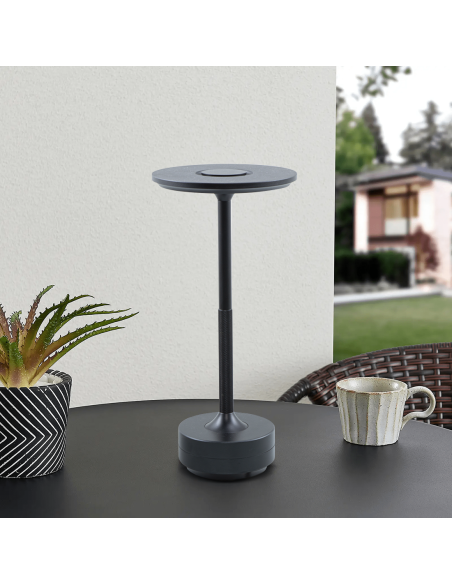 Lampe de Table 5W Rechargeable Contrôle Tactile LED Réglable Design en Aluminium