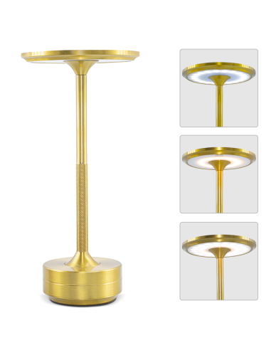 Lampe de Table 5W Rechargeable Contrôle Tactile...