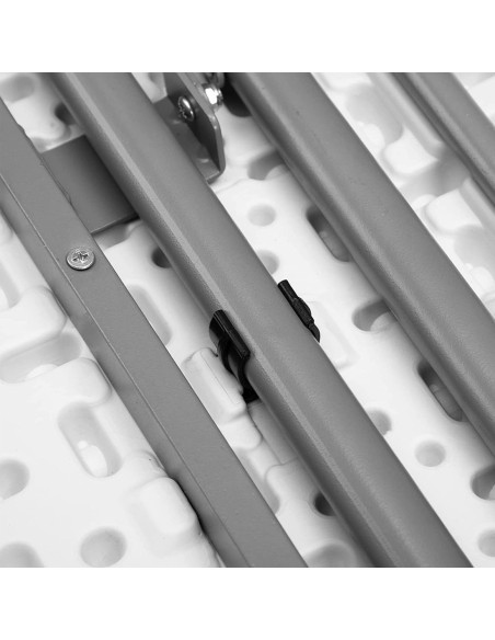 Table pliante ronde ASIA 122 cm résine blanche pour restauration jardin maison