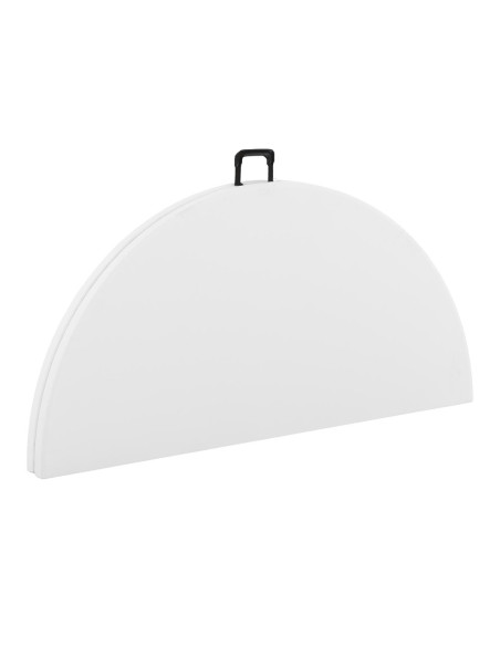 Table pliante ronde ASIA 122 cm résine blanche pour restauration jardin maison