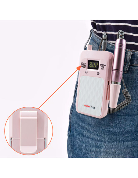 Mini ponceuse à ongles professionnelle 35000 RPM portable sans fil rechargeable