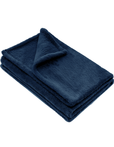 Plaid en peluche unicolore pour lit individuel Barcelone 230x160cm en peluche