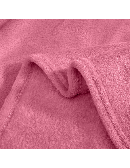 Plaid en peluche unicolore pour lit individuel Barcelone 230x160cm en peluche