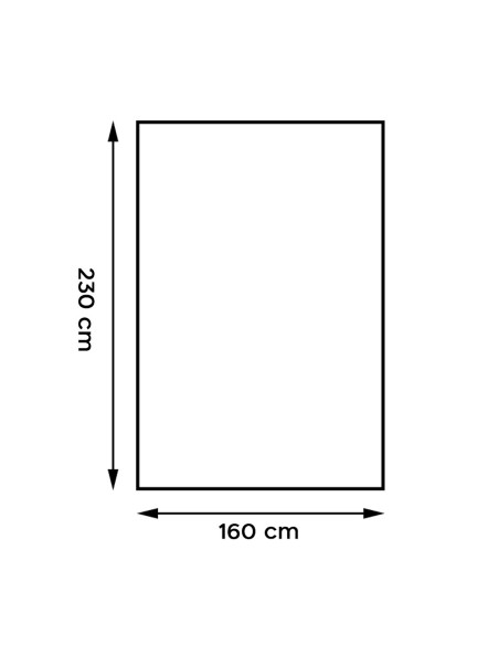 Plaid en peluche unicolore pour lit individuel Barcelone 230x160cm en peluche