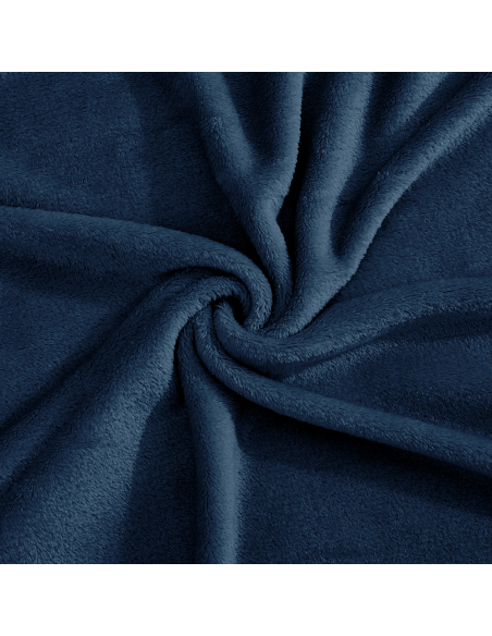 Couverture lisse pour lit matrimonial Barcelone 210x240cm, en peluche très douce