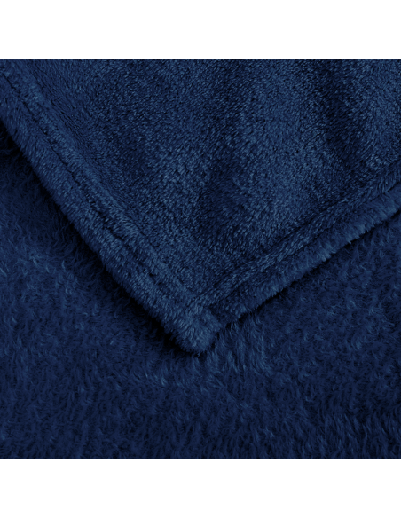 Couverture lisse pour lit matrimonial Barcelone 210x240cm, en peluche très douce