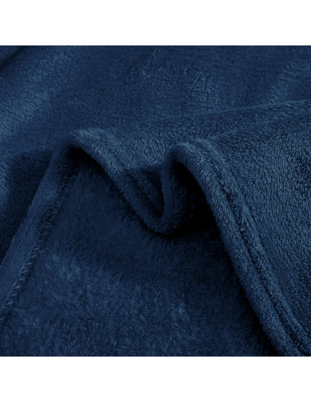 Couverture lisse pour lit matrimonial Barcelone 210x240cm, en peluche très douce