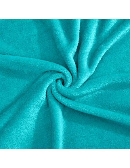 Couverture lisse pour lit matrimonial Barcelone 210x240cm, en peluche très douce