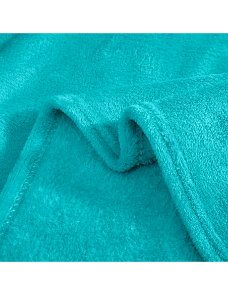 Couverture lisse pour lit matrimonial Barcelone 210x240cm, en peluche très douce