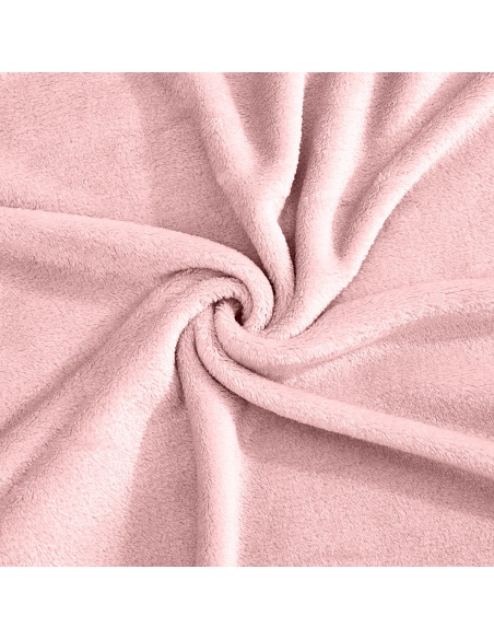 Couverture lisse pour lit matrimonial Barcelone 210x240cm, en peluche très douce