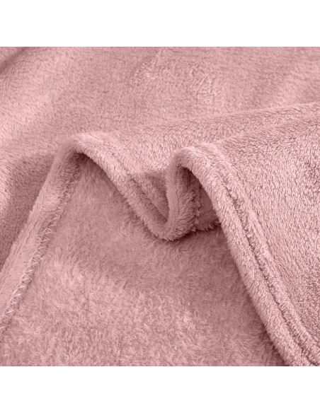 Couverture lisse pour lit matrimonial Barcelone 210x240cm, en peluche très douce