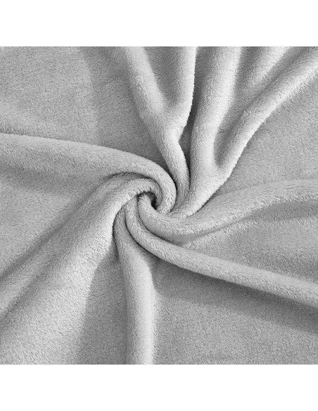 Couverture lisse pour lit matrimonial Barcelone 210x240cm, en peluche très douce