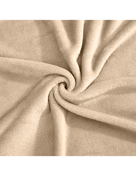 Couverture lisse pour lit matrimonial Barcelone 210x240cm, en peluche très douce