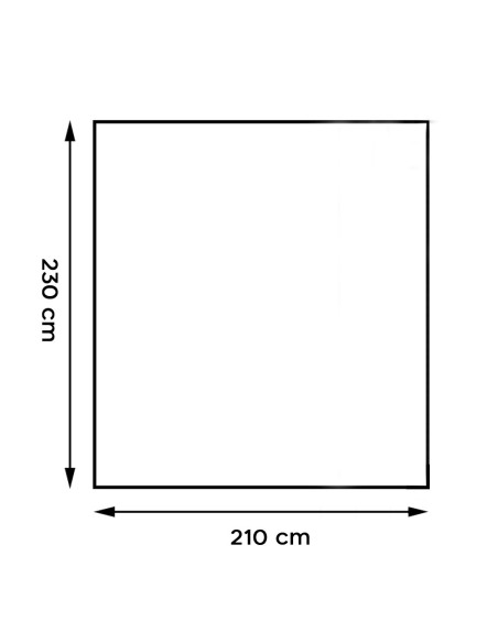 Couverture lisse pour lit matrimonial Barcelone 210x240cm, en peluche très douce