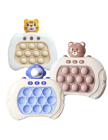 Jouet électronique Pop-it Push pour enfants 3 ans + console de jeu sensorielle