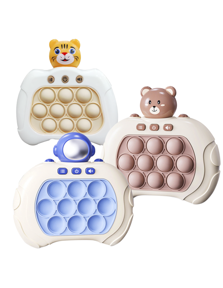 Jouet électronique Pop-it Push pour enfants 3 ans + console de jeu sensorielle