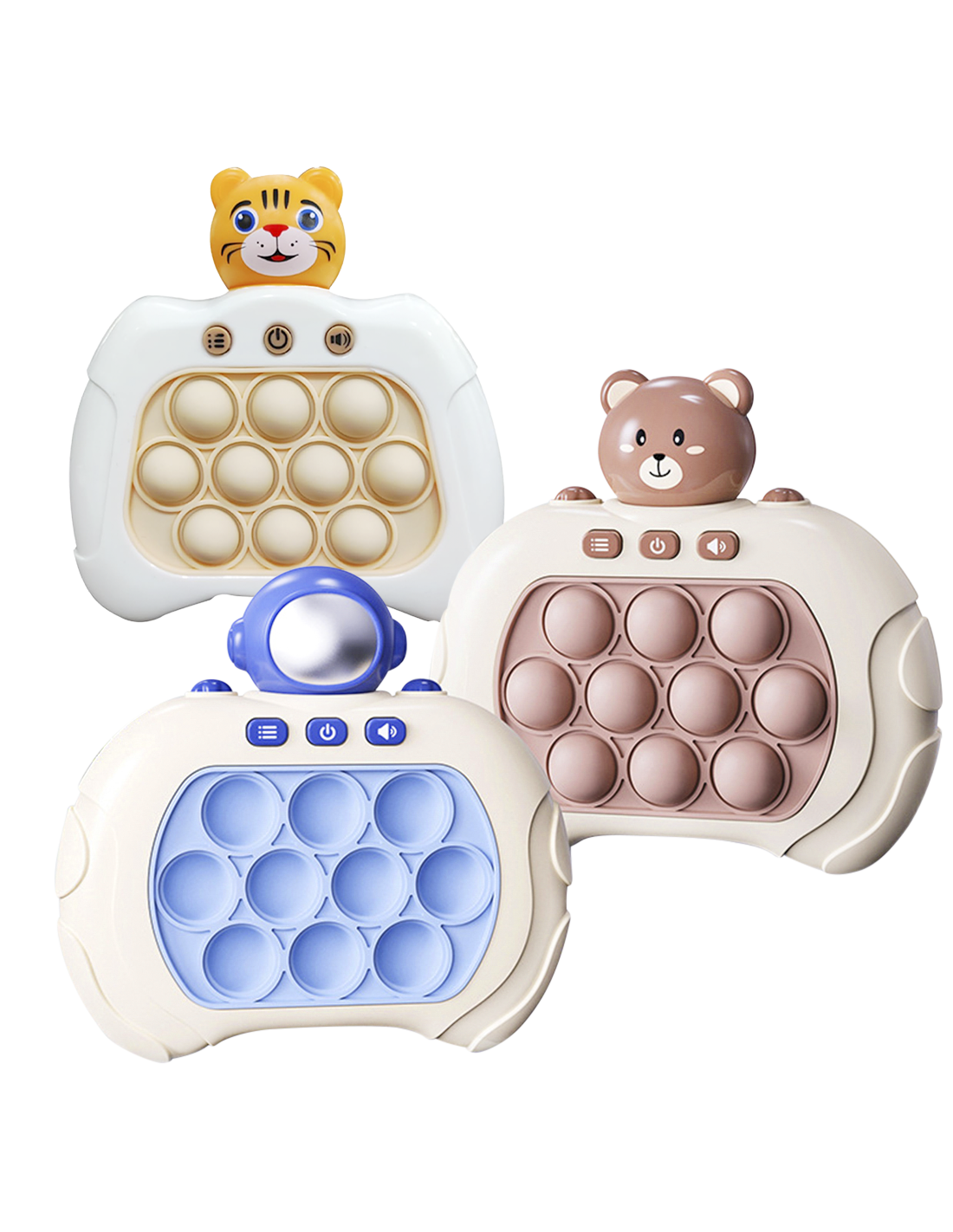 Console de jeu éducatif pour la petite enfance, jouet Pop It Fidget, jeu de  poussée rapide, jeu de capteur électronique, machine à jouets de  décompression, jouet sensoriel, H