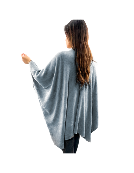 Châle avec cordon pour femme doux chaud pour l'hiver à la maison taille unique