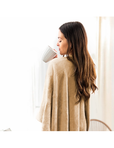 Châle avec cordon pour femme doux chaud pour...