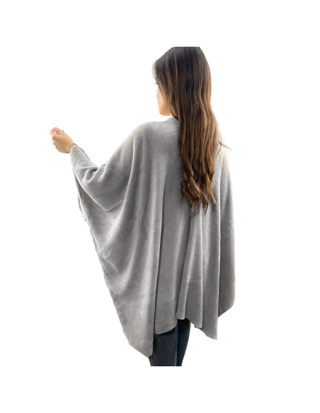 Châle avec cordon pour femme doux chaud pour l'hiver à la maison taille unique