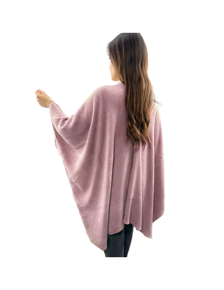 Châle avec cordon pour femme doux chaud pour l'hiver à la maison taille unique