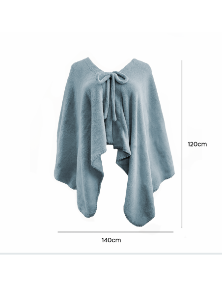 Châle avec cordon pour femme doux chaud pour l'hiver à la maison taille unique