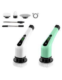 Brosse Électrique Rotative Sans Fil 3 en 1 pour Surfaces avec 3 Têtes