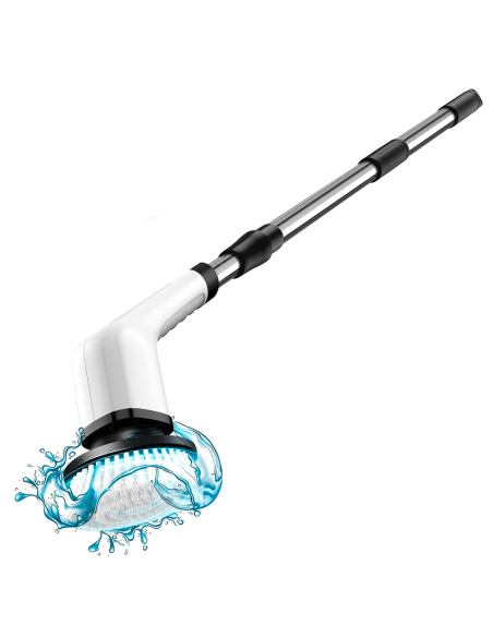 Brosse Électrique Rotative Sans Fil 3 en 1 pour Surfaces avec 3 Têtes