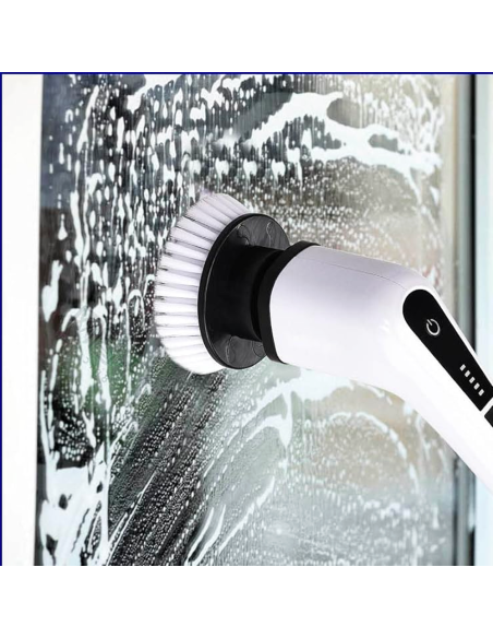 Brosse Électrique Rotative Sans Fil 3 en 1 pour Surfaces avec 3 Têtes