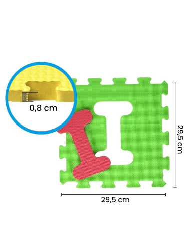 Tapis puzzle de jeu pour enfants 10 pièces...