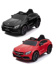 LT896 Voiture électrique enfants Mercedes C63 télécommande Phares MP3-AUX-USB