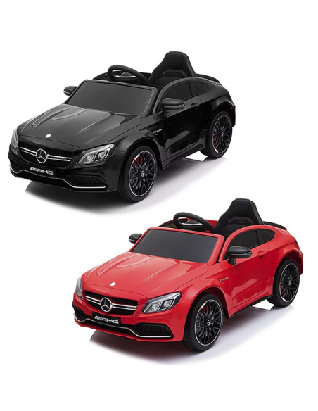 LT896 Voiture électrique enfants Mercedes C63 télécommande Phares MP3-AUX-USB