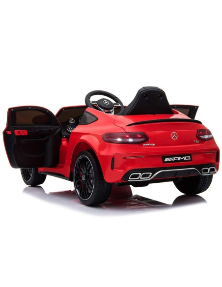 LT896 Voiture électrique enfants Mercedes C63 télécommande Phares MP3-AUX-USB