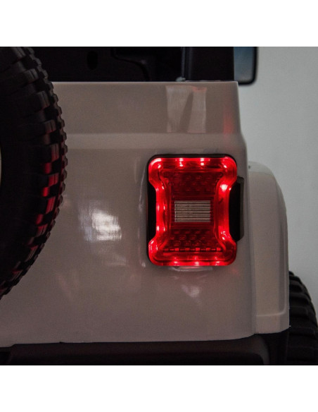 Jeep Wrangler pour enfants 12V BIPOSTO télécommandé lumières et sons écran MP4