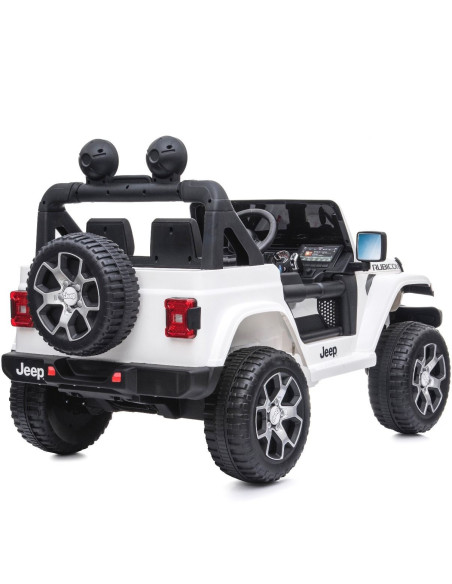 Jeep Wrangler pour enfants 12V BIPOSTO télécommandé lumières et sons écran MP4