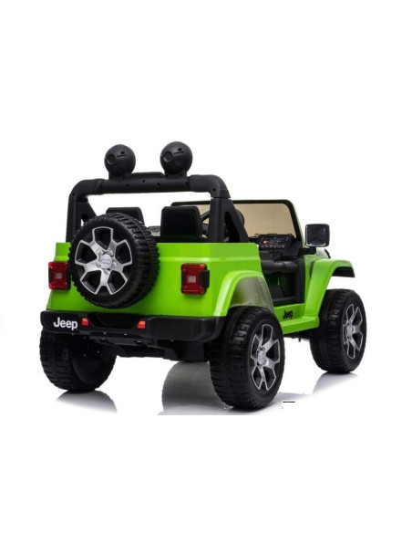 Jeep Wrangler pour enfants 12V BIPOSTO télécommandé lumières et sons écran MP4