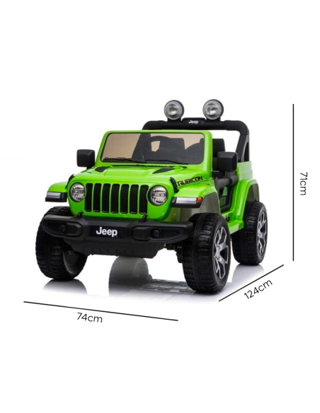 Jeep Wrangler pour enfants 12V BIPOSTO télécommandé lumières et sons écran MP4