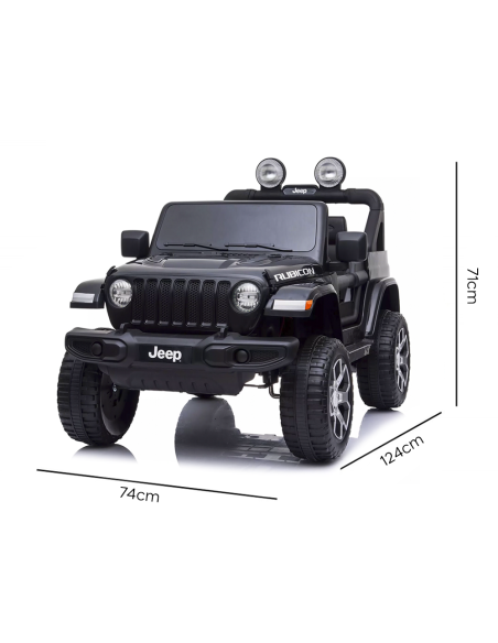 Jeep Wrangler pour enfants 12V BIPOSTO télécommandé lumières et sons écran MP4