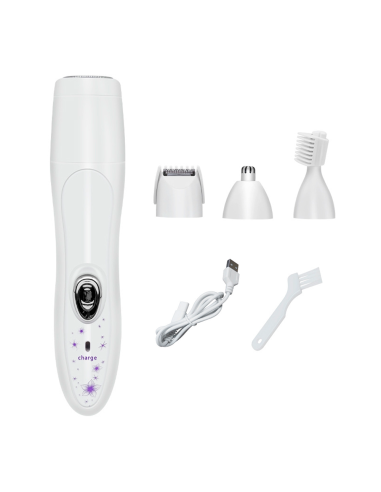 Épilateur 4-en-1 pour Femmes - Rasoir Facial et Corporel Rechargeable